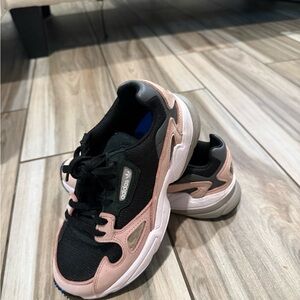 adidas Black and Pink Athletic Shoes